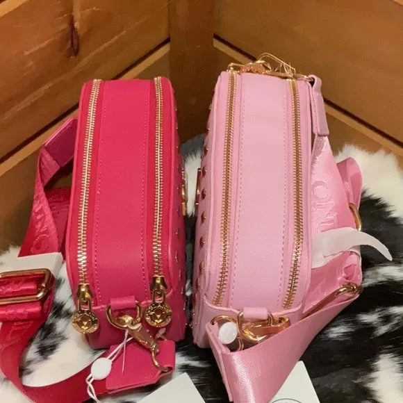 Valentino Orlandi Light Pink Studded Women's Bag NWT - Picture 4 of 4